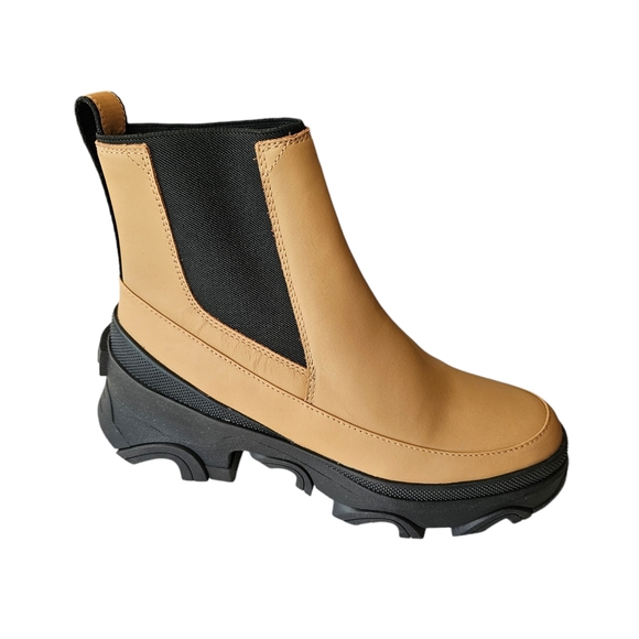 Sorel Shoes - Sorel Women Brex Chelsea Pull On Ankle Boot Size 8.5 Tan Brown Black Waterproof